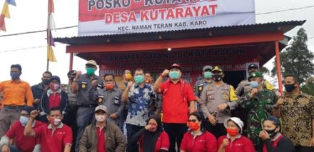Bupati Karo Resmikan Desa Kutarayat sebagai Desa Tangguh